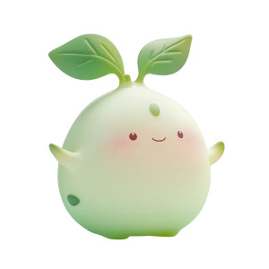 Chubby Vinyl Sprout Vinyl Car Decal Sticker – Waterproof & UV-Resistant 8"