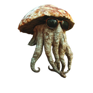 Cthulhu Mushroom Vinyl Car Decal Sticker – Waterproof & UV-Resistant 8"