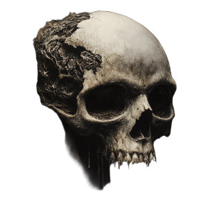 Immortal Skull Vinyl Car Decal Sticker – Waterproof & UV-Resistant 8"