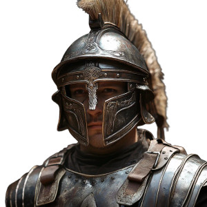 Imperial Roman Soldier Vinyl Car Decal Sticker – Waterproof & UV-Resistant 8"