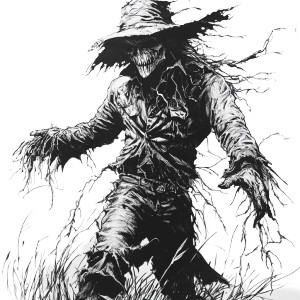Scarecrow Drawing Vinyl Car Decal Sticker – Waterproof & UV-Resistant 8"