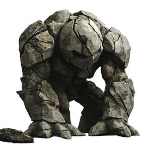 Stone Golem V5 Vinyl Car Decal Sticker – Waterproof & UV-Resistant 8"