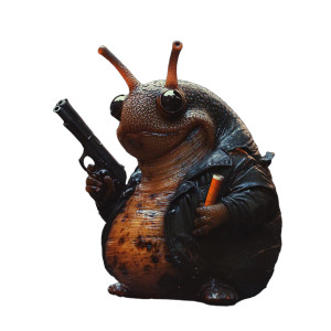 Gangster Snail Vinyl Car Decal Sticker – Waterproof & UV-Resistant 8"