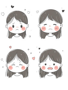Emotional Cartoon Girl V2 Vinyl Car Decal Sticker – Waterproof & UV-Resistant 8" Emotional Cartoon Girl V2 Vinyl Car Decal Sticker – Waterproof & UV-Resistant 8"