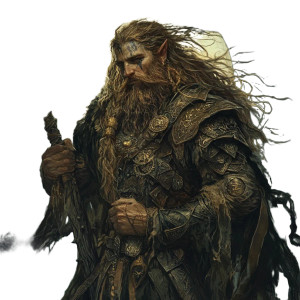 Wood Elf Druid V2 Vinyl Car Decal Sticker – Waterproof & UV-Resistant 8"