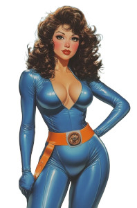 Space Girl Comic Vinyl Car Decal Sticker – Waterproof & UV-Resistant 8"