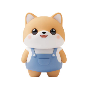 Cute Shiba Inu V4 Vinyl Car Decal Sticker – Waterproof & UV-Resistant 8"