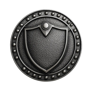 Silver Shield Badge Vinyl Car Decal Sticker – Waterproof & UV-Resistant 8"