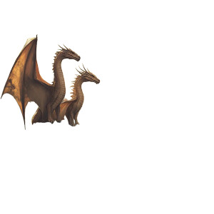 Dragon Duo Art V2 Vinyl Car Decal Sticker – Waterproof & UV-Resistant 8"