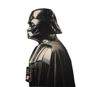 Darth Vader Side Vinyl Car Decal Sticker – Waterproof & UV-Resistant 8"