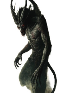 Gothic Horror Devil Vinyl Car Decal Sticker – Waterproof & UV-Resistant 8"