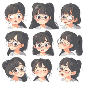 Cute Asian Cartoon Vinyl Car Decal Sticker – Waterproof & UV-Resistant 8" Cute Asian Cartoon Vinyl Car Decal Sticker – Waterproof & UV-Resistant 8"