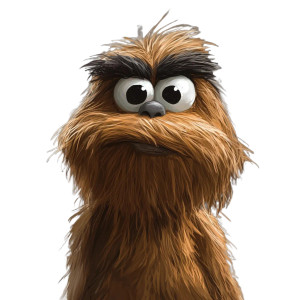 Wookiee Cookie Monster Vinyl Car Decal Sticker – Waterproof & UV-Resistant 8"