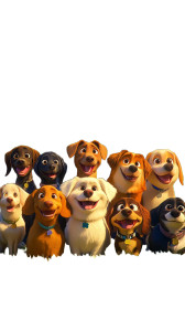 Joyful Pixar Dogs Vinyl Car Decal Sticker – Waterproof & UV-Resistant 8" Joyful Pixar Dogs Vinyl Car Decal Sticker – Waterproof & UV-Resistant 8"