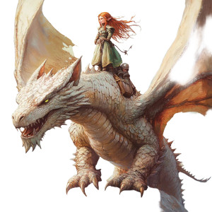 Dragonide Elf Rider Vinyl Car Decal Sticker – Waterproof & UV-Resistant 8"