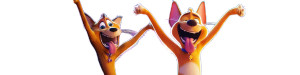 Catdog Duo Vinyl Car Decal Sticker – Waterproof & UV-Resistant 8"