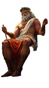 Zeus On Olympus V2 Vinyl Car Decal Sticker – Waterproof & UV-Resistant 8"