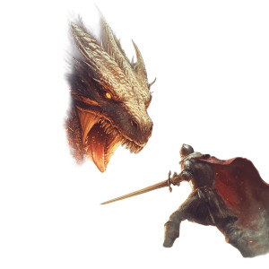 Brave Knight Battle Vinyl Car Decal Sticker – Waterproof & UV-Resistant 8"