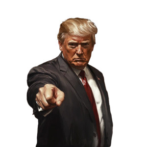 Trump Impersonator V2 Vinyl Car Decal Sticker – Waterproof & UV-Resistant 8"