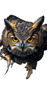 Owl On Prowl Vinyl Car Decal Sticker – Waterproof & UV-Resistant 8"