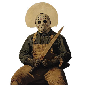 Renaissance Jason Voorhees Vinyl Car Decal Sticker – Waterproof & UV-Resistant 8"