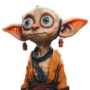 Dobby As Goku Vinyl Car Decal Sticker – Waterproof & UV-Resistant 8"