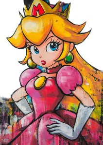 Princess Peach Graffiti Vinyl Car Decal Sticker – Waterproof & UV-Resistant 8"