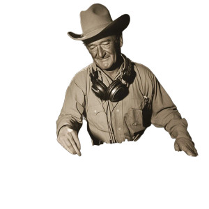 John Wayne Dj Vinyl Car Decal Sticker – Waterproof & UV-Resistant 8"