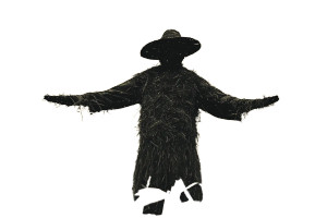 Scary Straw Scarecrow Vinyl Car Decal Sticker – Waterproof & UV-Resistant 8"