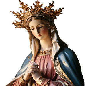 Mother Mary V2 Vinyl Car Decal Sticker – Waterproof & UV-Resistant 8"