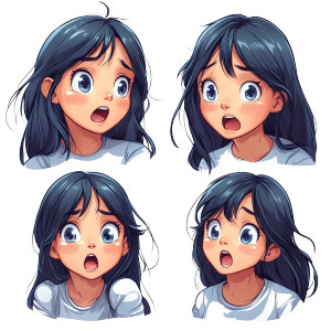 Kawaii Girl Emotes Vinyl Car Decal Sticker – Waterproof & UV-Resistant 8" Kawaii Girl Emotes Vinyl Car Decal Sticker – Waterproof & UV-Resistant 8"