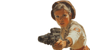 Princess Leia Fights V2 Vinyl Car Decal Sticker – Waterproof & UV-Resistant 8"