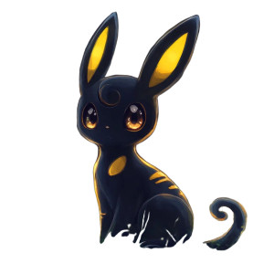 Cute Umbreon Vinyl Car Decal Sticker – Waterproof & UV-Resistant 8"