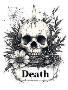 Death Tarot Drawing Vinyl Car Decal Sticker – Waterproof & UV-Resistant 8" Death Tarot Drawing Vinyl Car Decal Sticker – Waterproof & UV-Resistant 8"