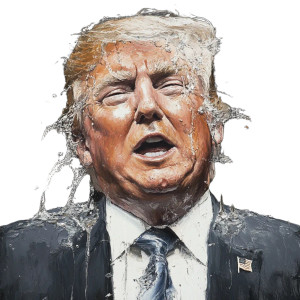 Melting Politician Vinyl Car Decal Sticker – Waterproof & UV-Resistant 8" Melting Politician Vinyl Car Decal Sticker – Waterproof & UV-Resistant 8"