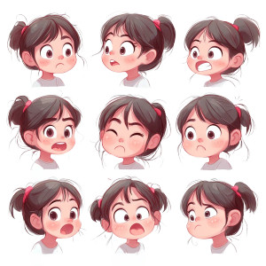 Cute Q Girl V3 Vinyl Car Decal Sticker – Waterproof & UV-Resistant 8"