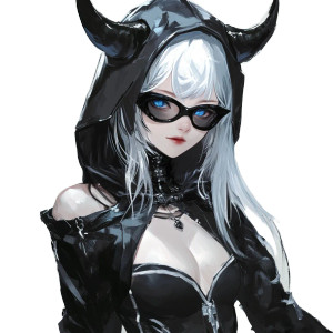 Cute Devil Vr Vinyl Car Decal Sticker – Waterproof & UV-Resistant 8"