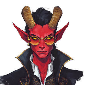 Tiefling Lawyer Vinyl Car Decal Sticker – Waterproof & UV-Resistant 8" Tiefling Lawyer Vinyl Car Decal Sticker – Waterproof & UV-Resistant 8"