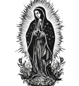 Our Lady Anime Vinyl Car Decal Sticker – Waterproof & UV-Resistant 8"