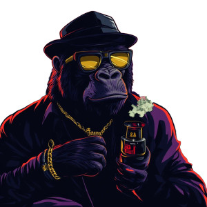 Urban King Kong Vinyl Car Decal Sticker – Waterproof & UV-Resistant 8"