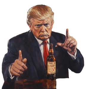 Trump Rejects Alcohol Vinyl Car Decal Sticker – Waterproof & UV-Resistant 8"