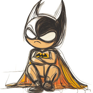 Baby Batman Vinyl Car Decal Sticker – Waterproof & UV-Resistant 8"