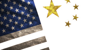 Usa And China Flags Vinyl Car Decal Sticker – Waterproof & UV-Resistant 8"