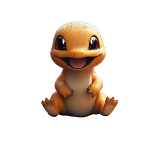 Happy Charmander V2 Vinyl Car Decal Sticker – Waterproof & UV-Resistant 8"