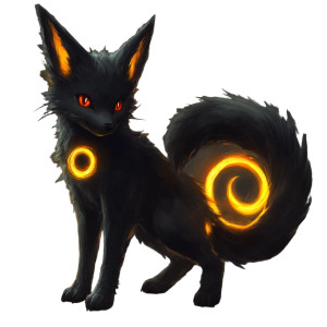 Dark Mystical Fox Vinyl Car Decal Sticker – Waterproof & UV-Resistant 8"