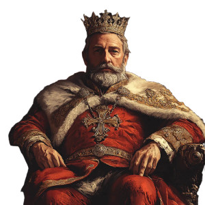 Royal Fantasy King Vinyl Car Decal Sticker – Waterproof & UV-Resistant 8"