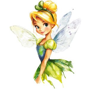 Tinker Bell Clipart Vinyl Car Decal Sticker – Waterproof & UV-Resistant 8"