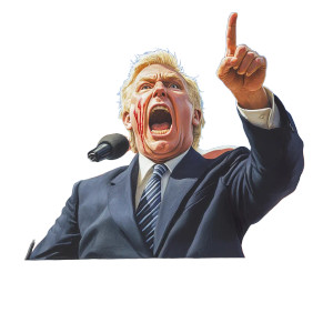 Passionate Speaker Yelling Vinyl Car Decal Sticker – Waterproof & UV-Resistant 8"