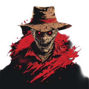 Freddy Krueger Shirt Vinyl Car Decal Sticker – Waterproof & UV-Resistant 8"