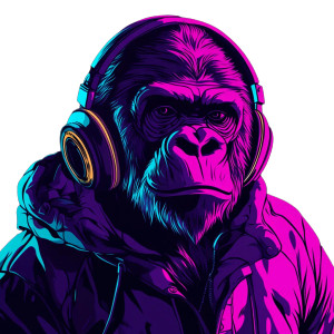 Neon Gorilla Dj Vinyl Car Decal Sticker – Waterproof & UV-Resistant 8" Neon Gorilla Dj Vinyl Car Decal Sticker – Waterproof & UV-Resistant 8"